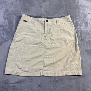 Kuhl Skort Womens 8 Khaki Stretch Hiking Travel Kuhl Dry Built-in Shorts